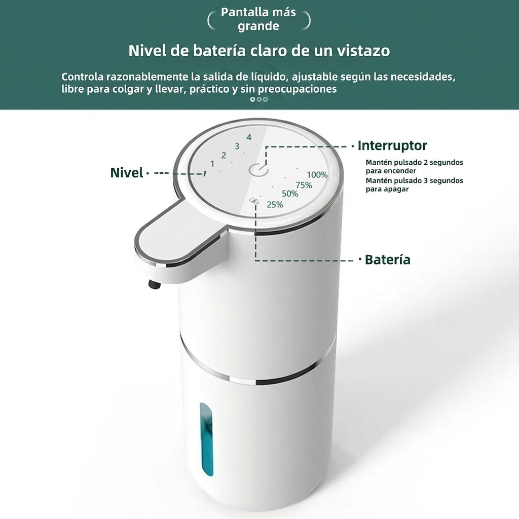 Dispensador automático de jabón