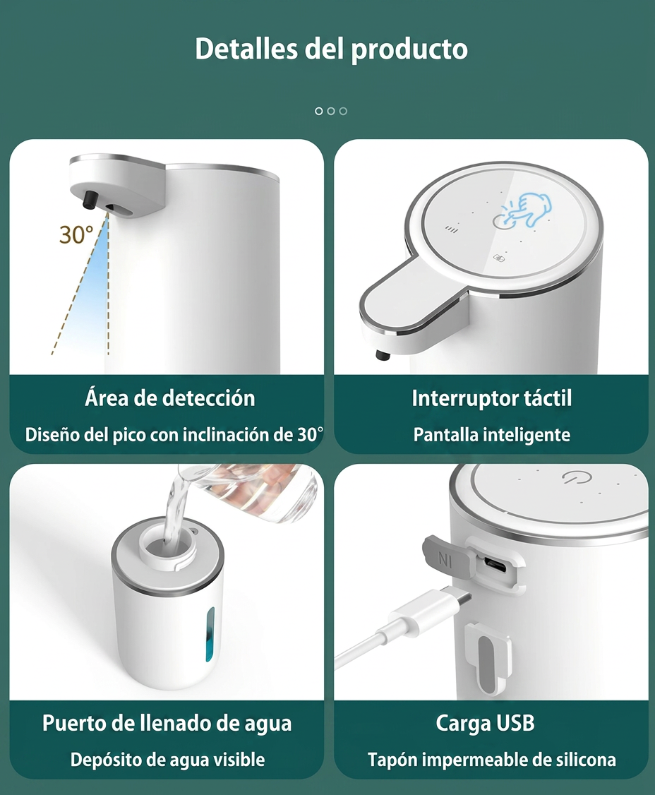 Dispensador automático de jabón